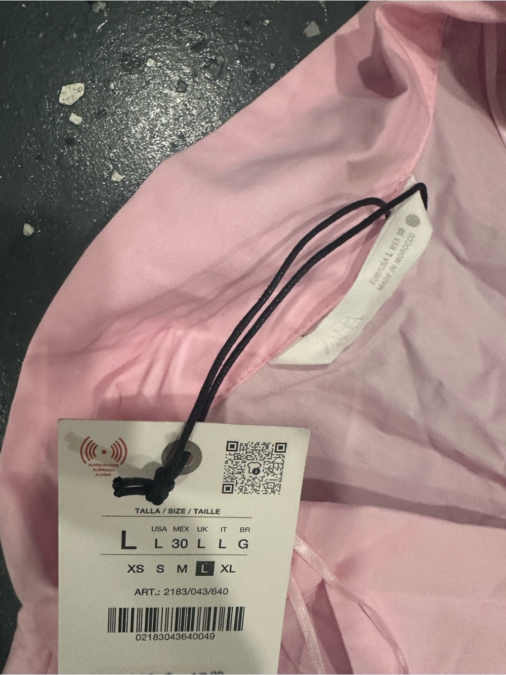 Zara Light Pink Short Sleeve Button-Up Blouse - Picture 4 of 4